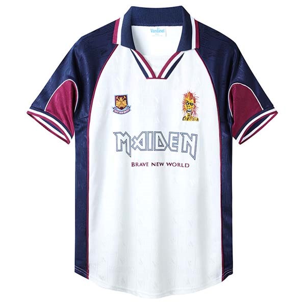 Tailandia Camiseta Iron Maiden x West Ham Retro 2ª 1999-2001